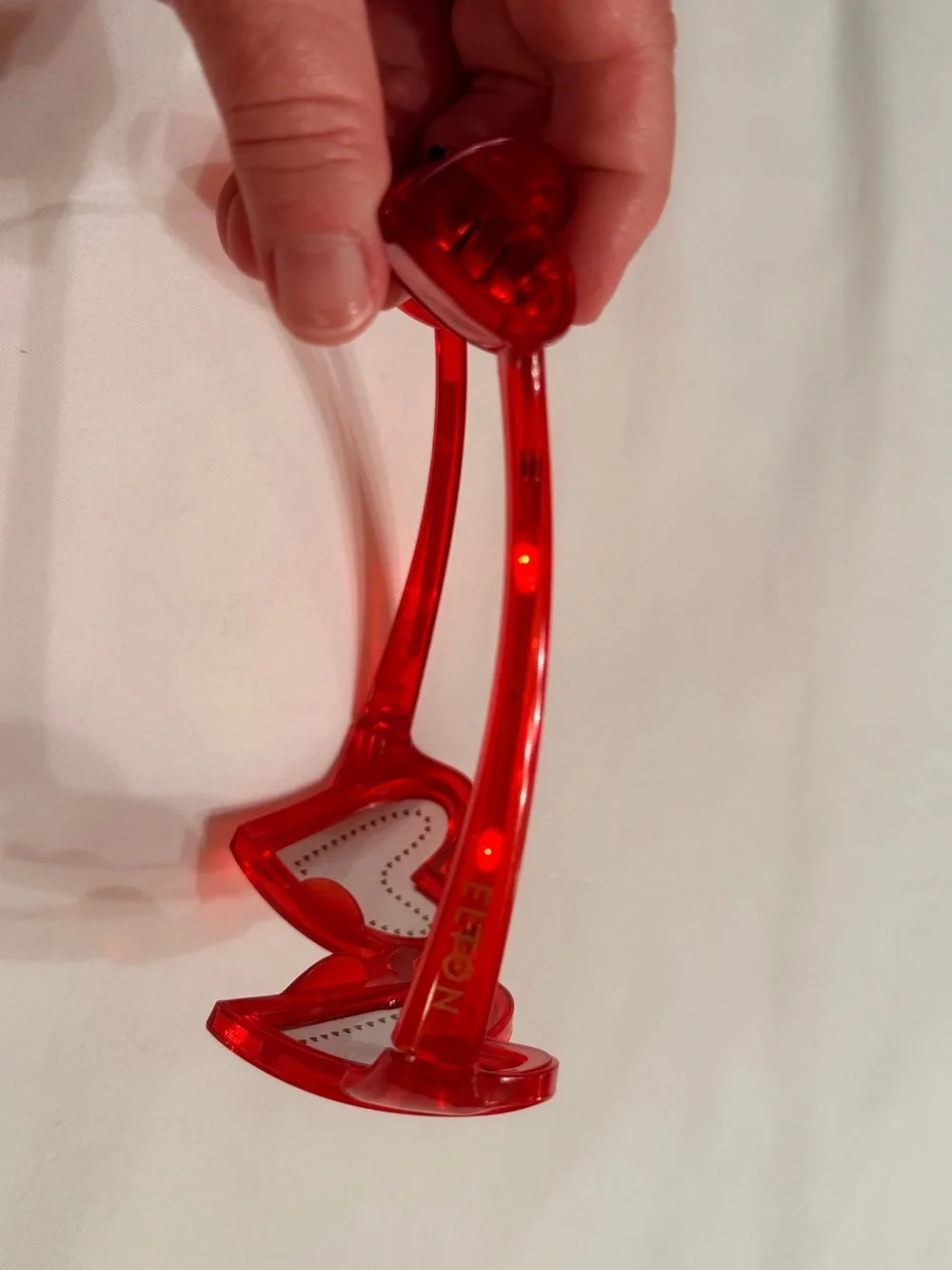 ELTON • Farewell Yellow Brick Road 2023 Tour • Red Light Up Sunglasses
